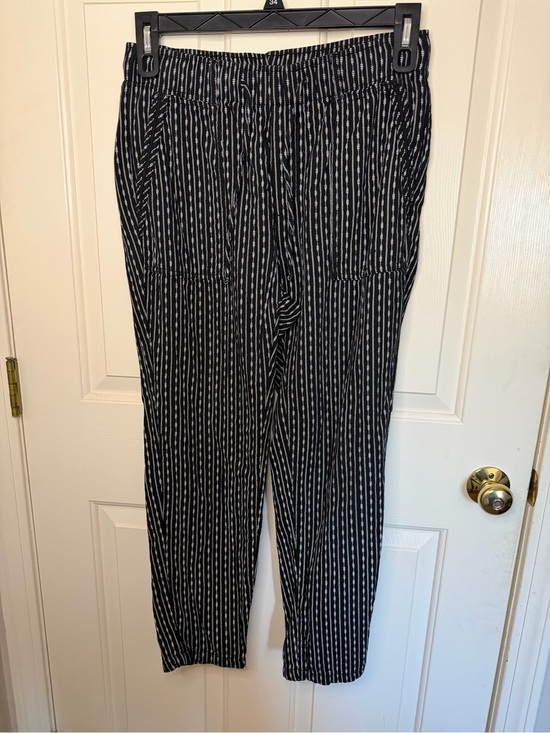 Old Navy Pants - Old Navy Black and White Striped Pull-On Pants